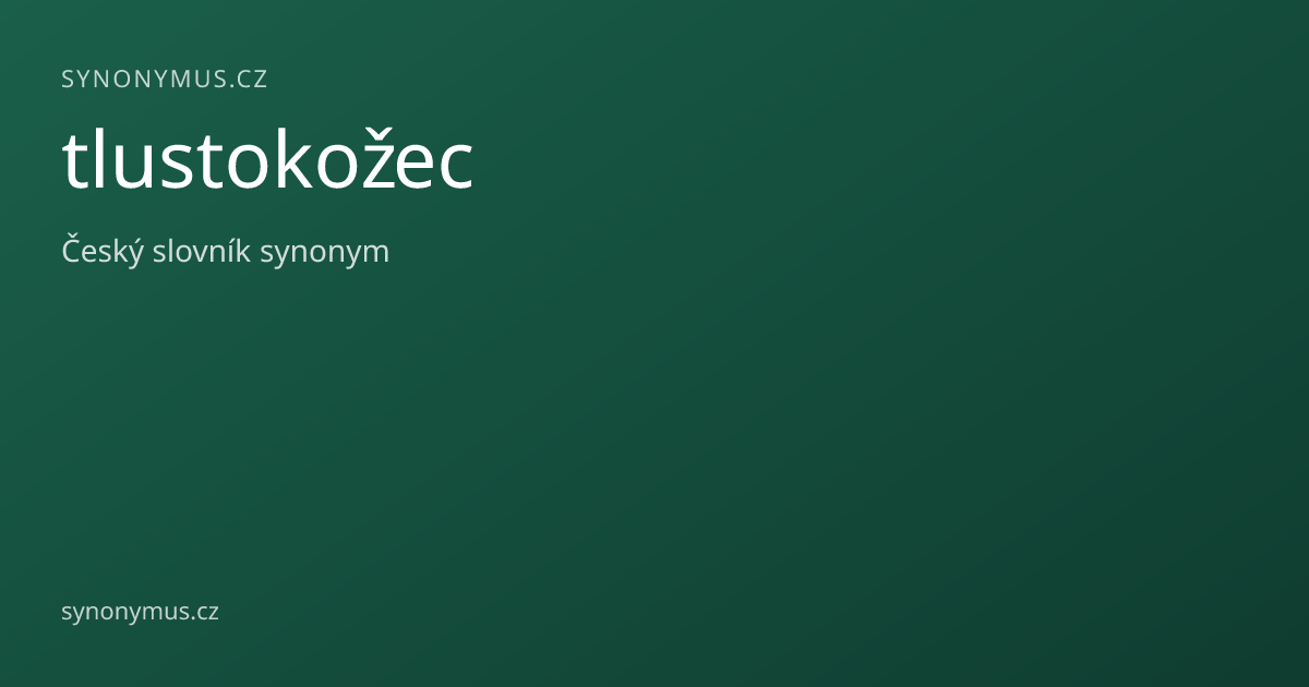 Náhled odkazu: tlustokožec