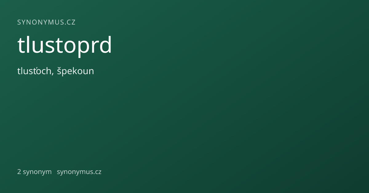 Náhled odkazu: tlustoprd