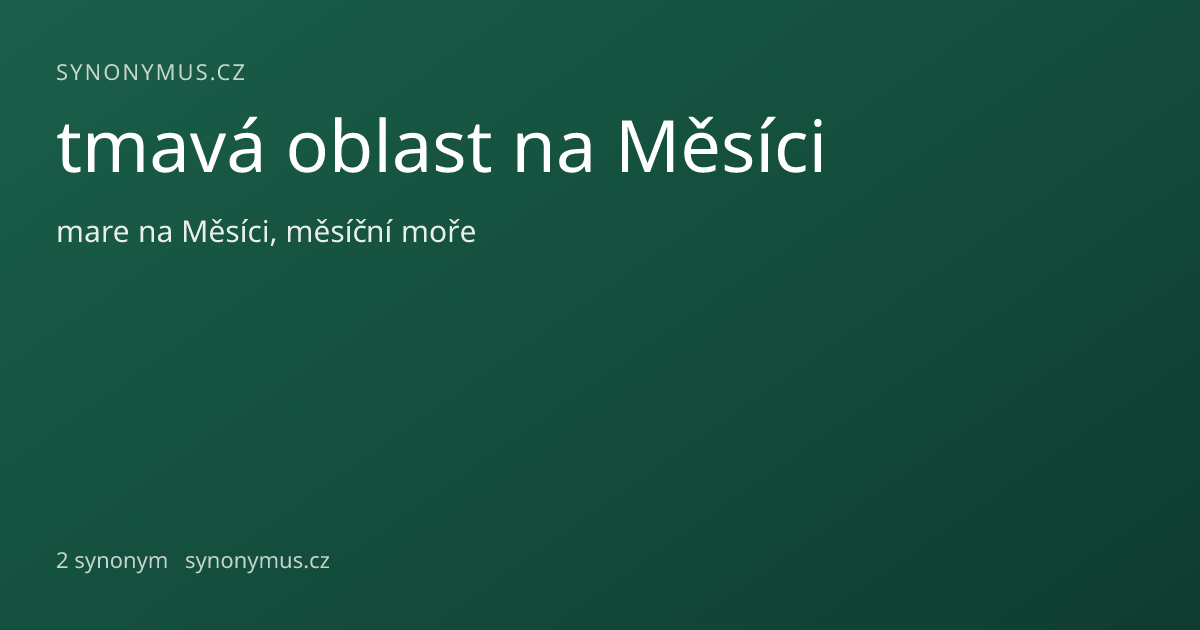 Náhled odkazu: tmavá oblast na Měsíci