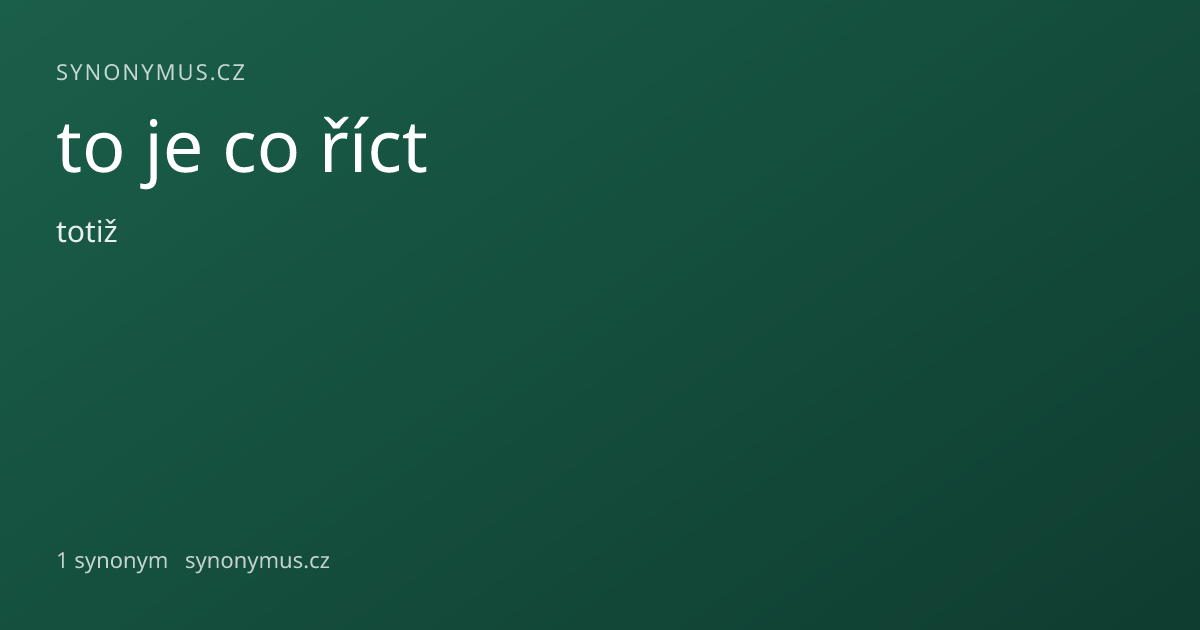 Náhled odkazu: to je co říct