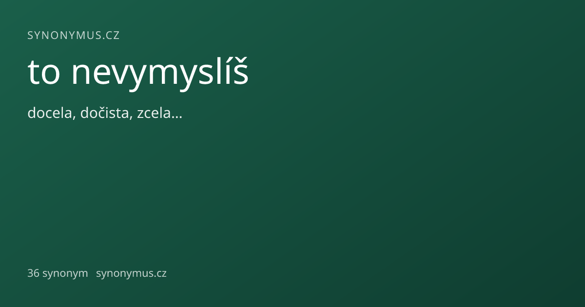 Náhled odkazu: to nevymyslíš