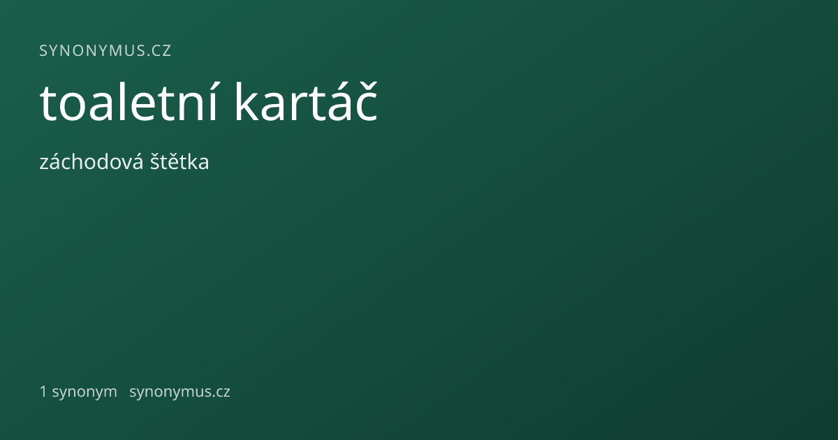 Náhled odkazu: toaletní kartáč