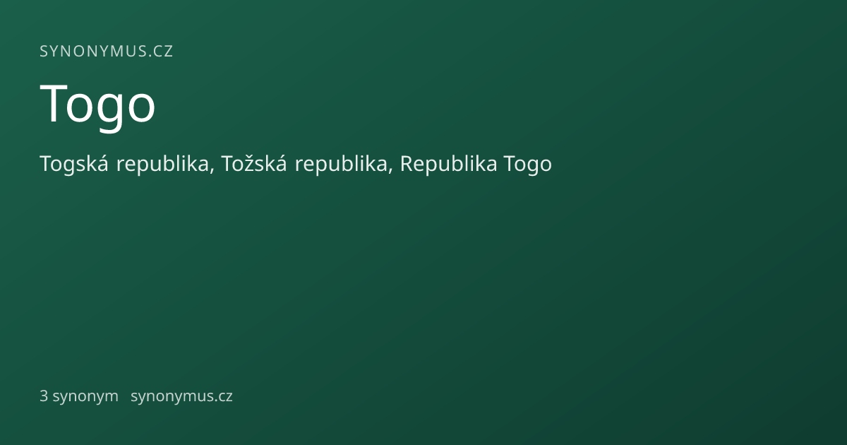 Náhled odkazu: Togo
