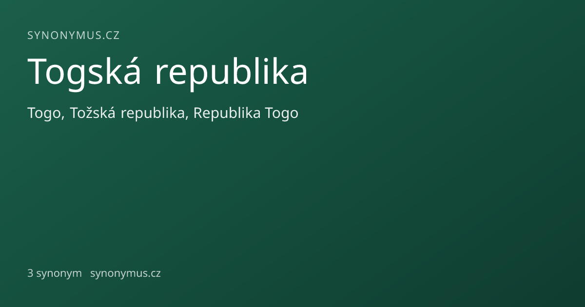 Náhled odkazu: Togská republika