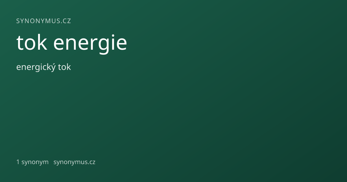 Náhled odkazu: tok energie