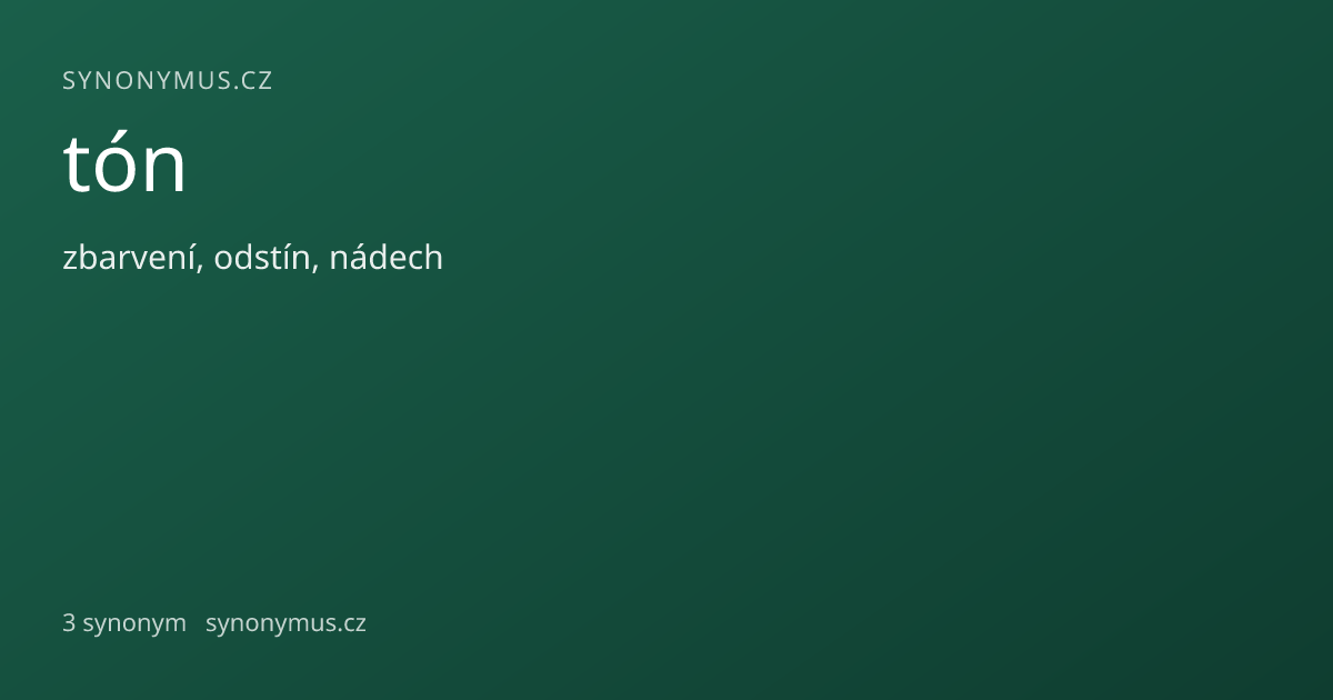 Náhled odkazu: tón