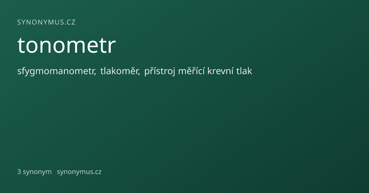Náhled odkazu: tonometr