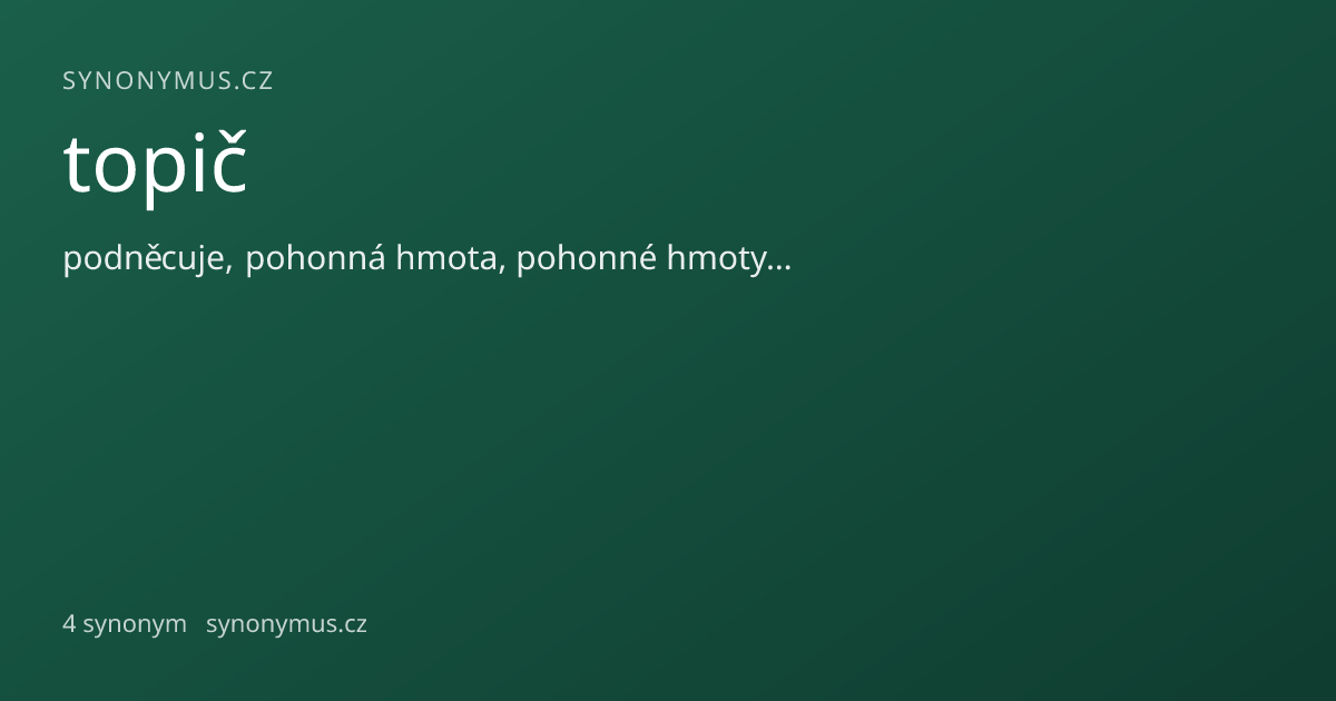 Náhled odkazu: topič