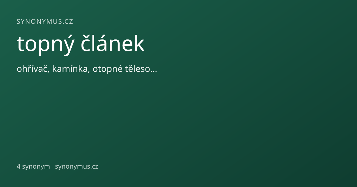 Náhled odkazu: topný článek