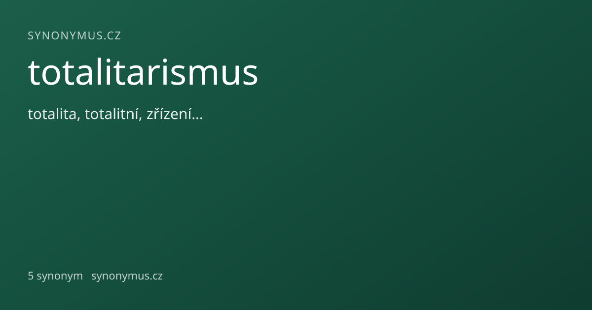 Náhled odkazu: totalitarismus