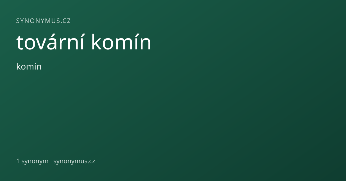 Náhled odkazu: tovární komín