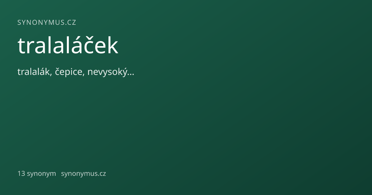 Náhled odkazu: tralaláček