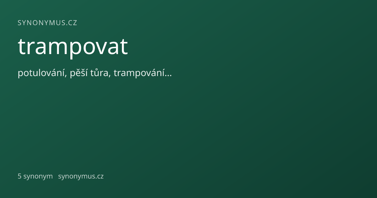 Náhled odkazu: trampovat