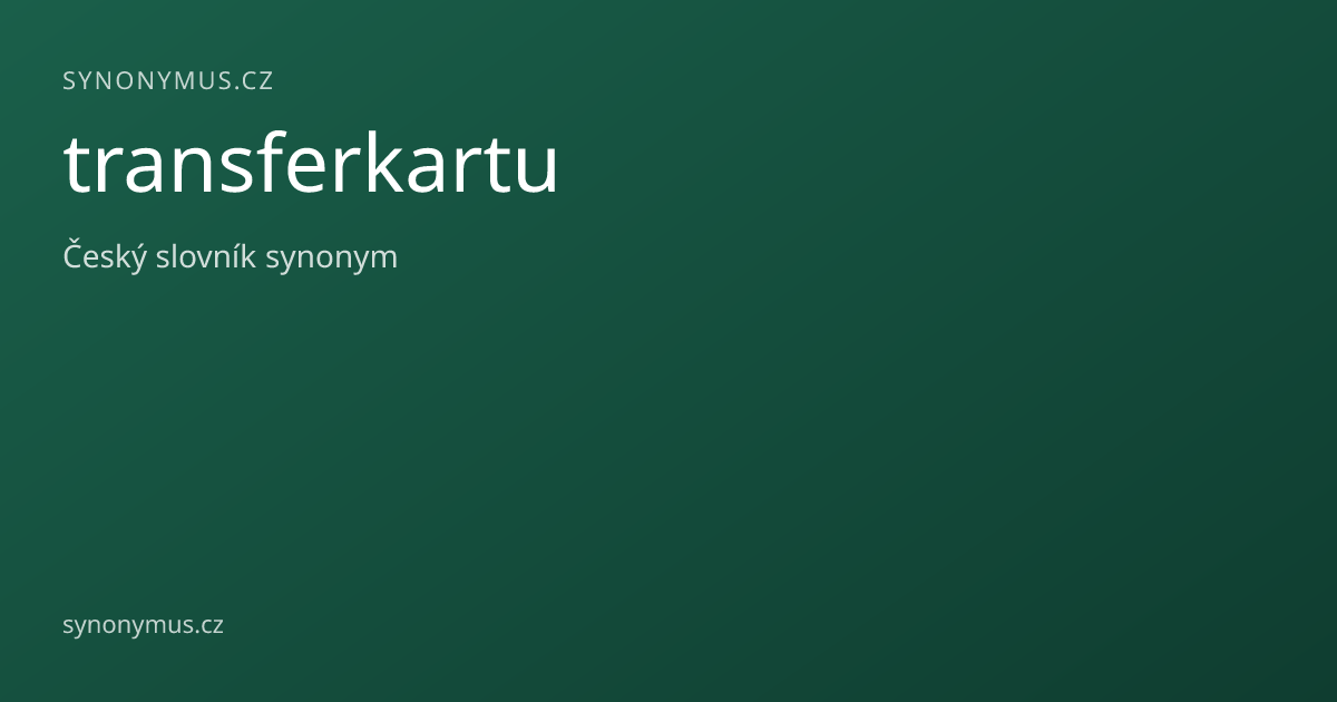 Náhled odkazu: transferkartu