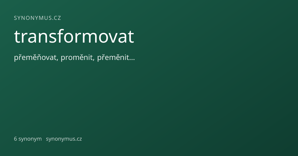 Náhled odkazu: transformovat