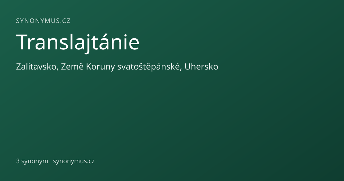 Náhled odkazu: Translajtánie