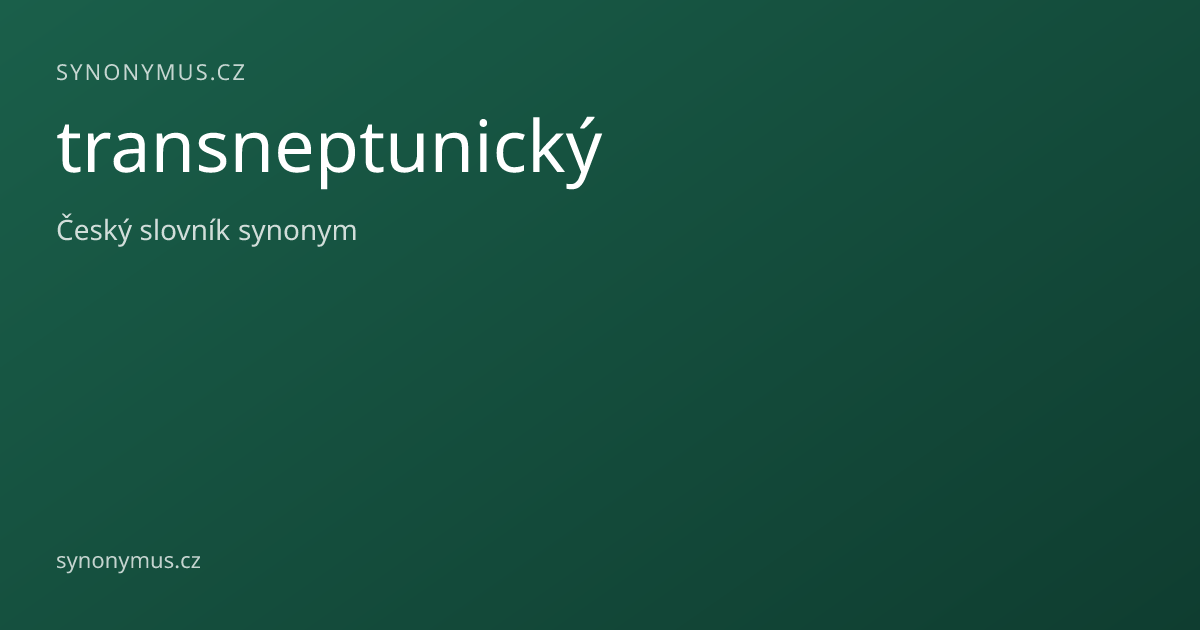 Náhled odkazu: transneptunický