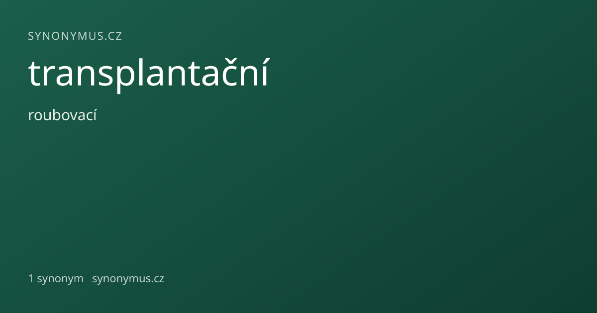 Náhled odkazu: transplantační