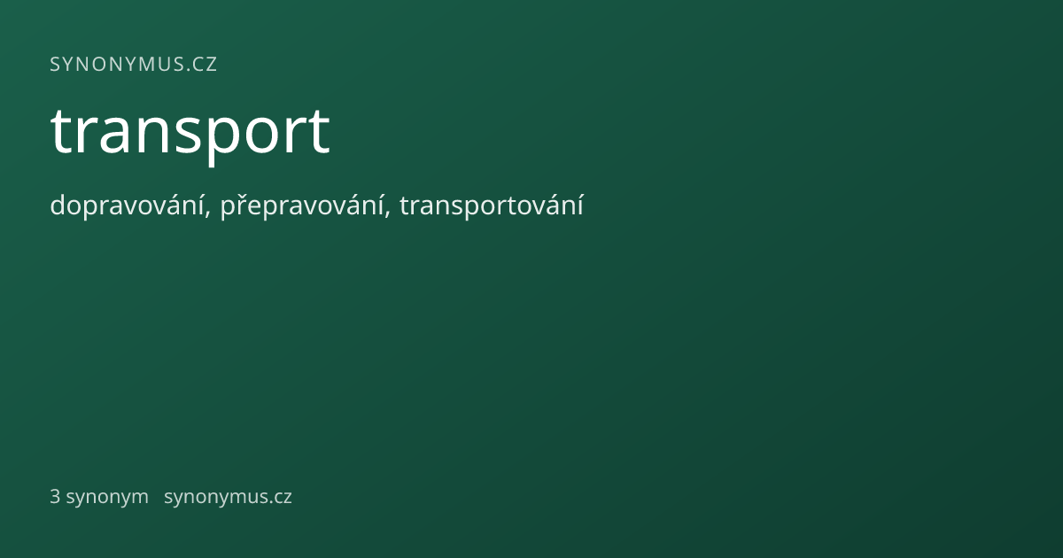 Náhled odkazu: transport