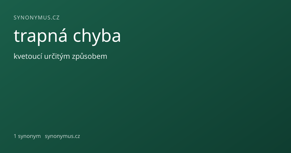 Náhled odkazu: trapná chyba