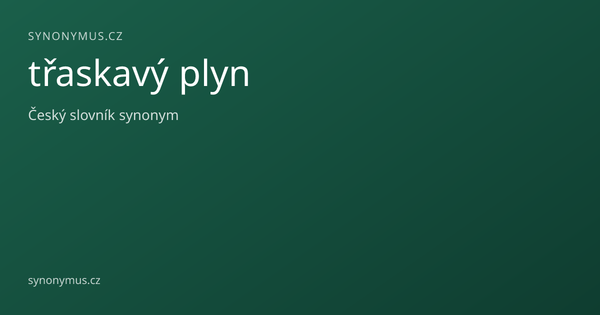 Náhled odkazu: třaskavý plyn