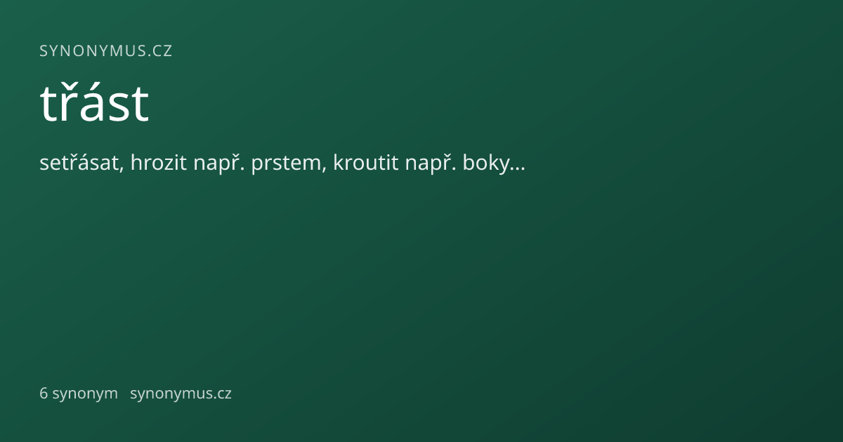 Náhled odkazu: třást