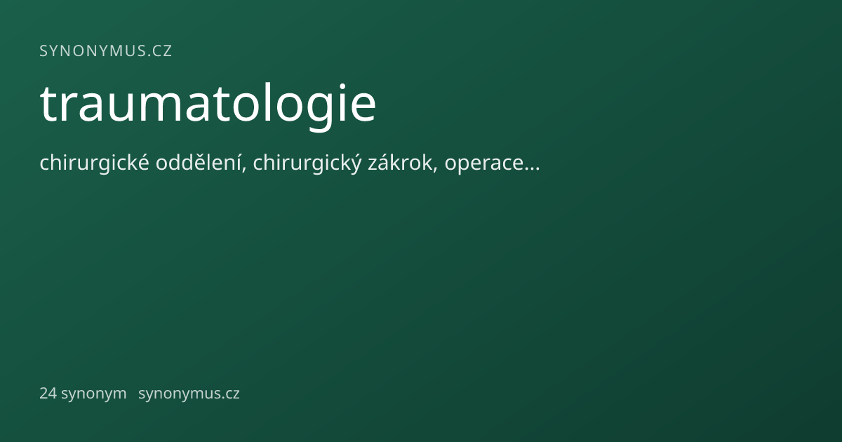 Náhled odkazu: traumatologie