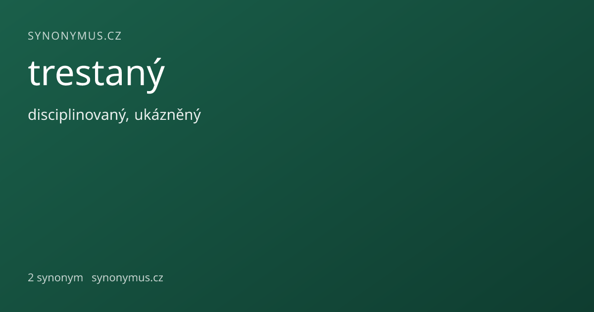 Náhled odkazu: trestaný
