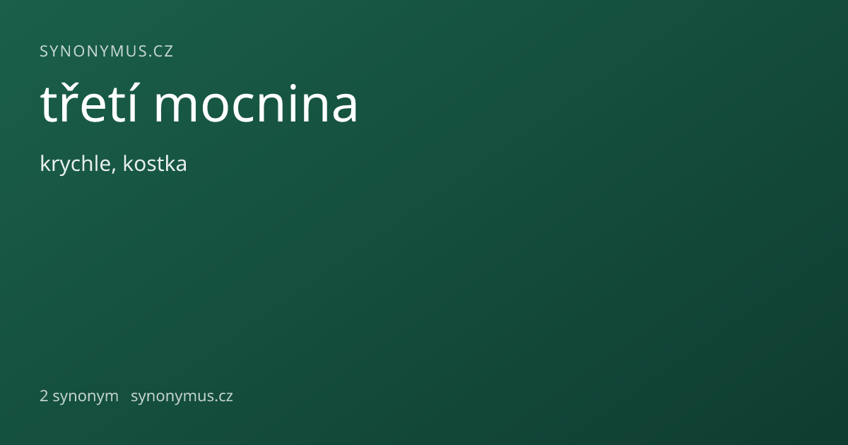 Náhled odkazu: třetí mocnina