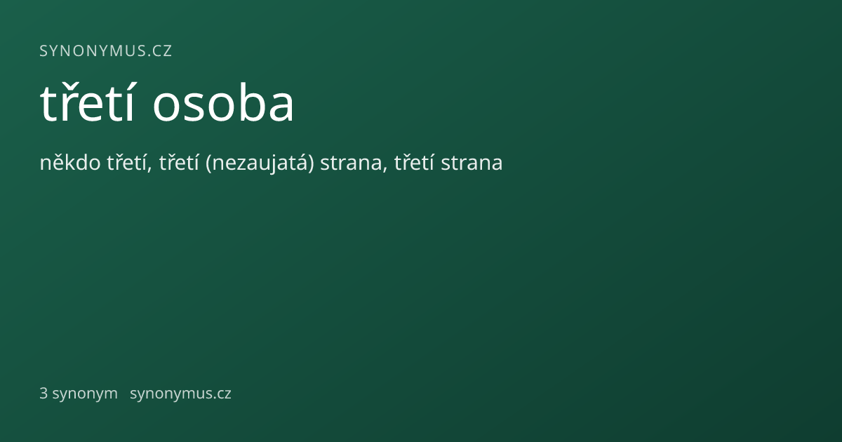 Náhled odkazu: třetí osoba