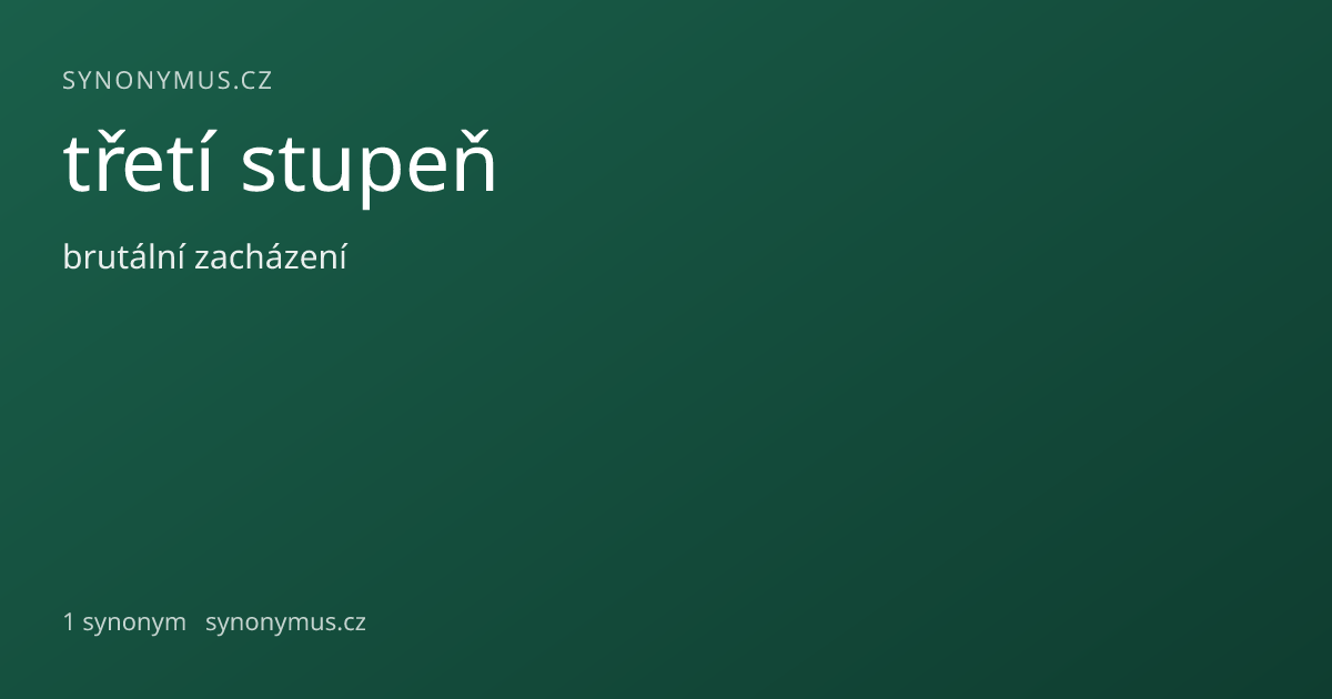 Náhled odkazu: třetí stupeň