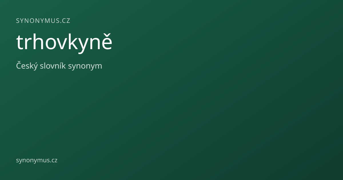 Náhled odkazu: trhovkyně