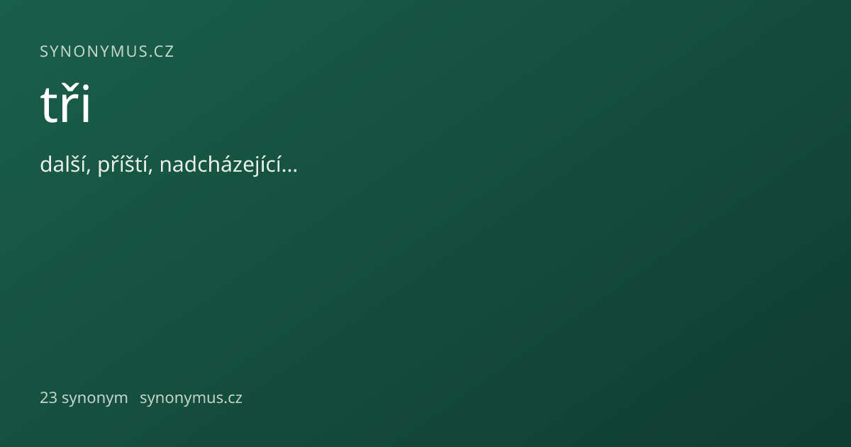 Náhled odkazu: tři
