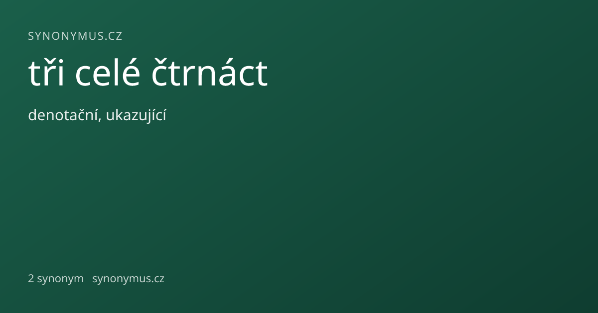 Náhled odkazu: tři celé čtrnáct