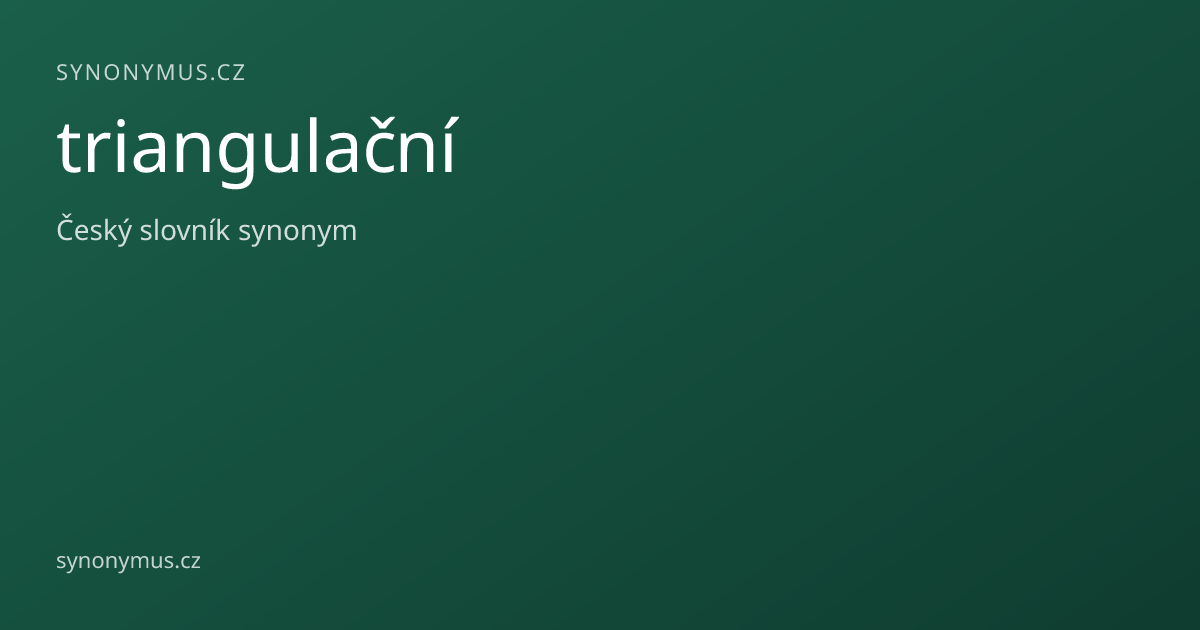 Náhled odkazu: triangulační