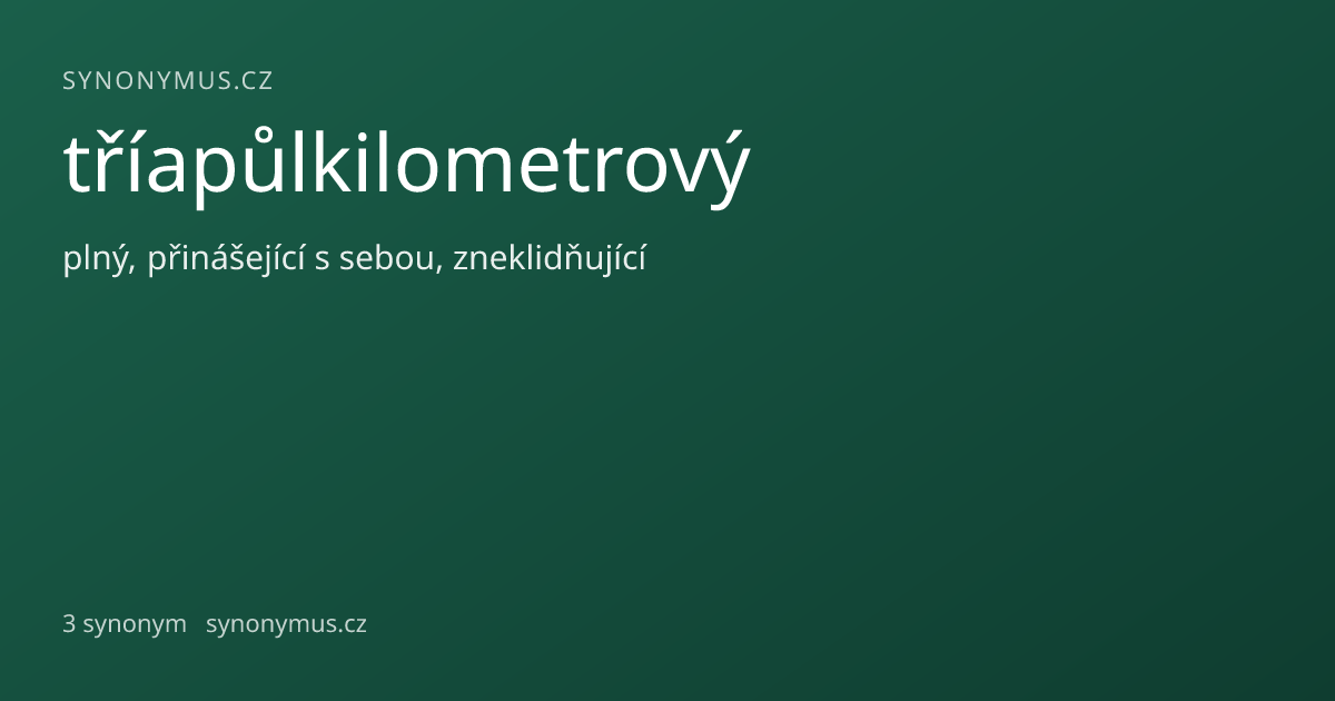 Náhled odkazu: tříapůlkilometrový