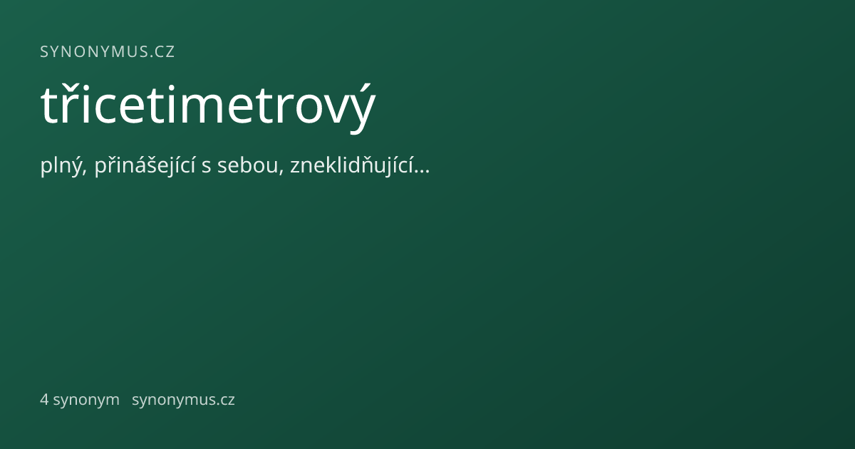 Náhled odkazu: třicetimetrový