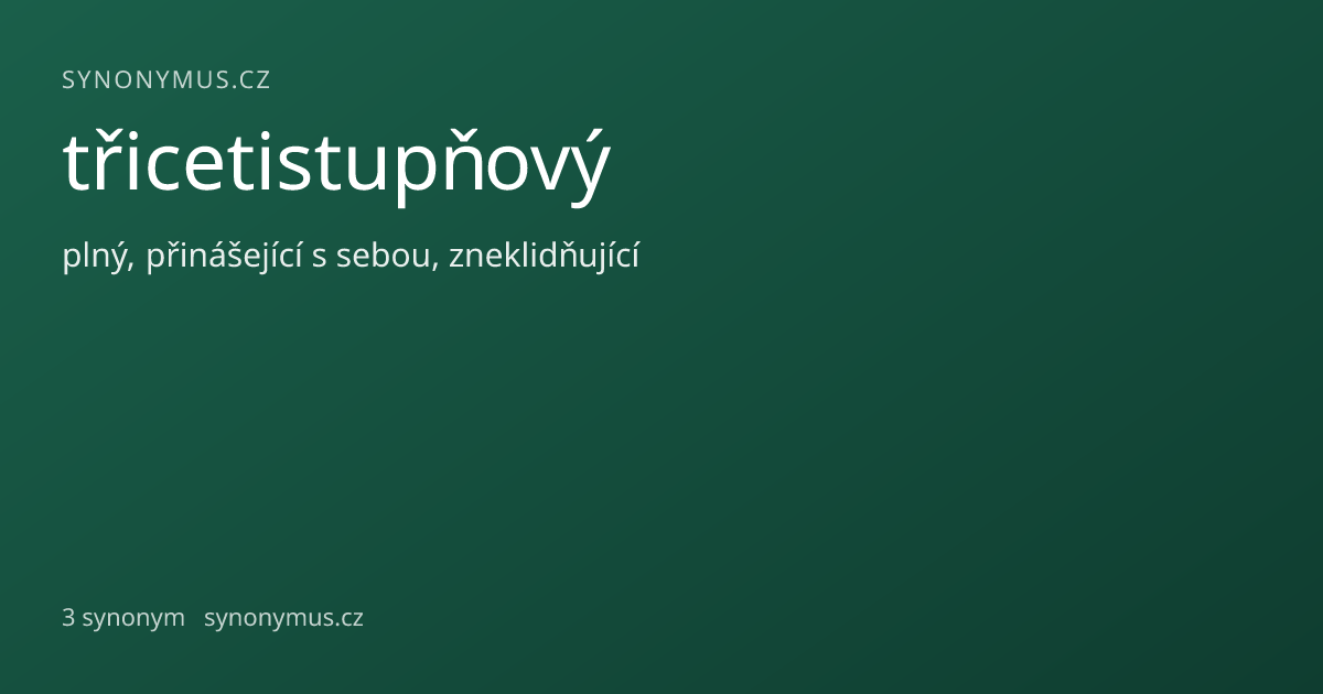 Náhled odkazu: třicetistupňový