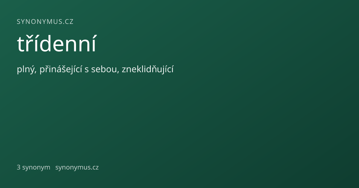 Náhled odkazu: třídenní