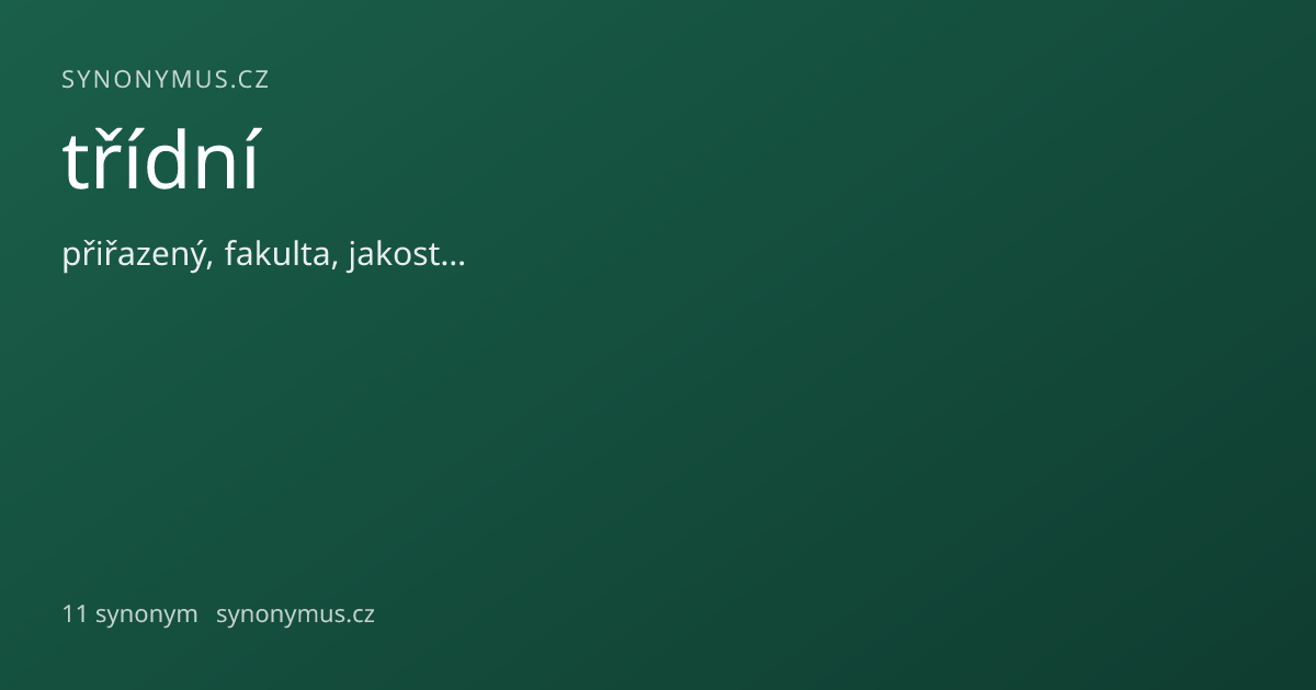 Náhled odkazu: třídní