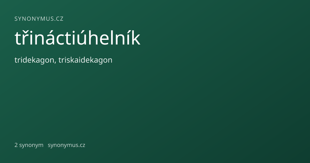 Náhled odkazu: třináctiúhelník