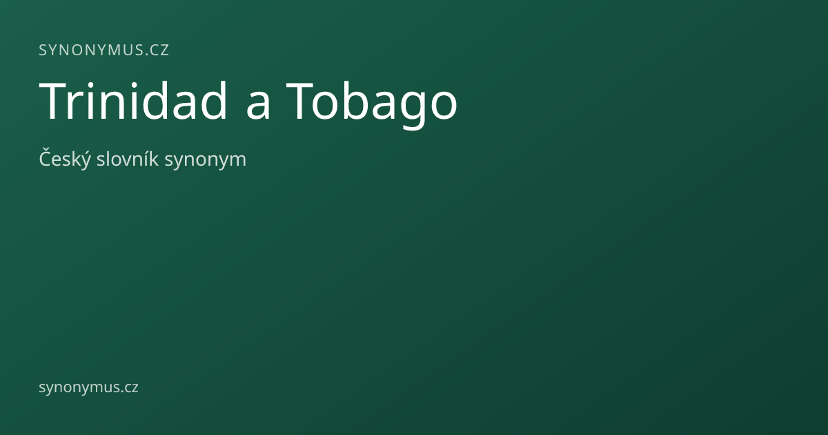 Náhled odkazu: Trinidad a Tobago