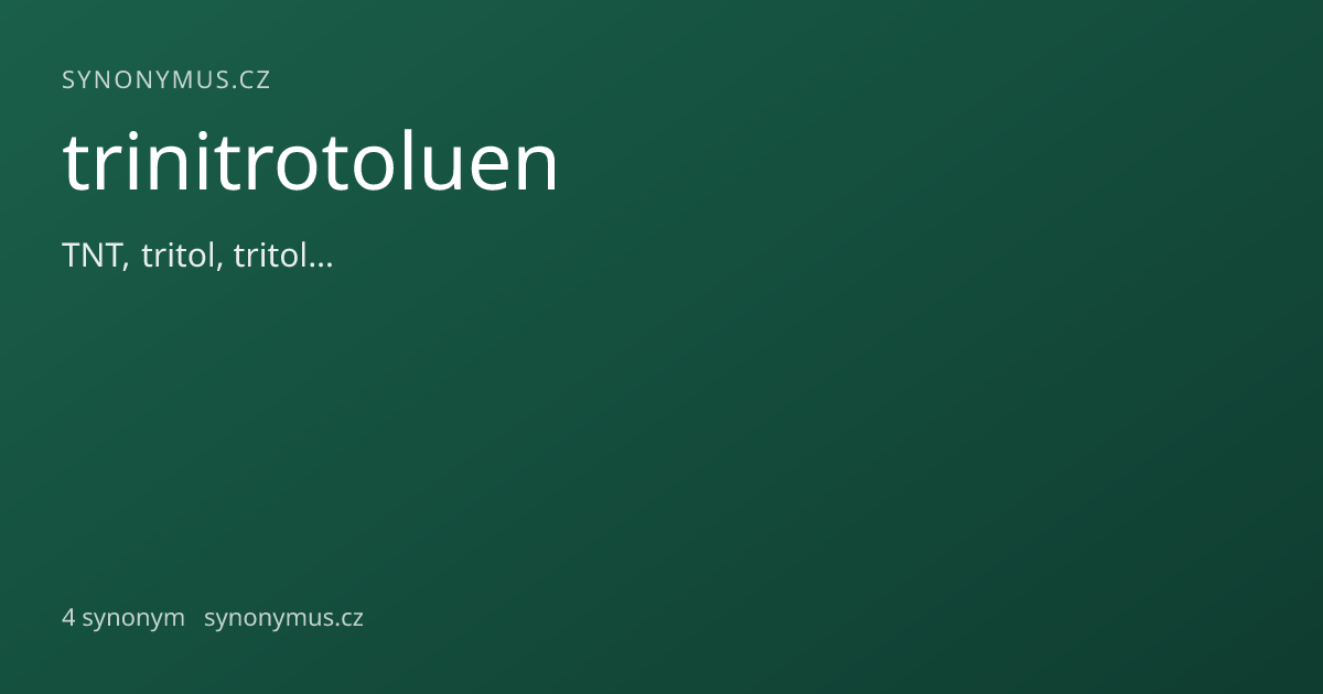 Náhled odkazu: trinitrotoluen