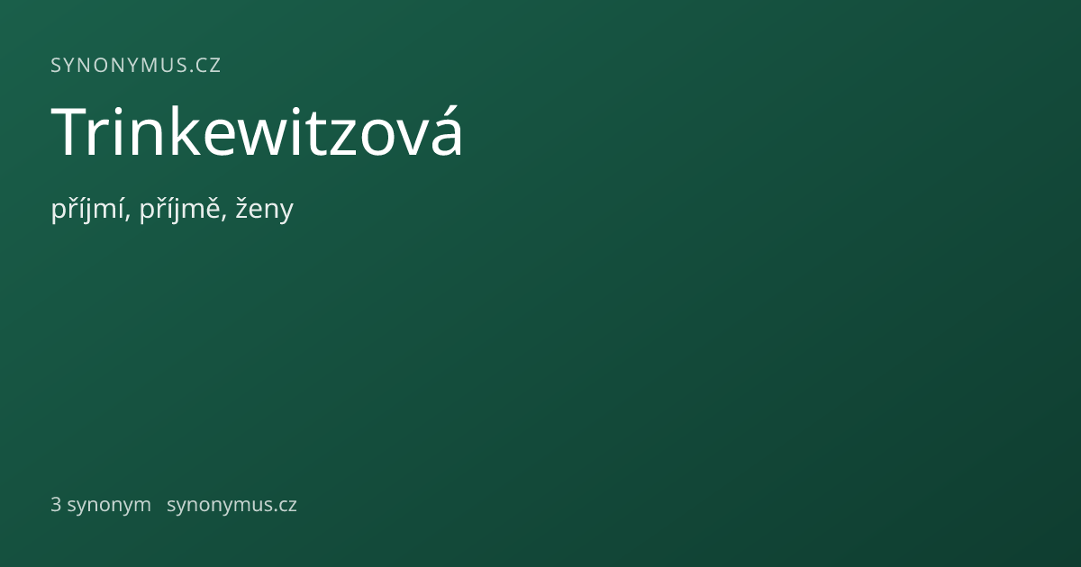Náhled odkazu: Trinkewitzová