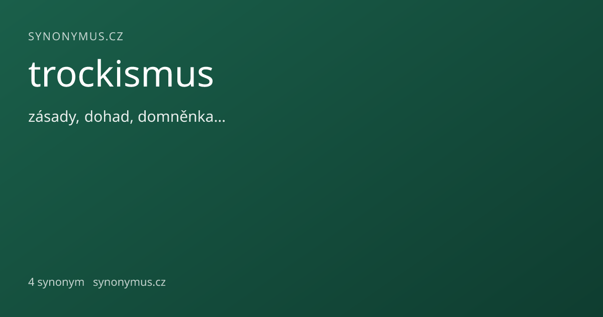 Náhled odkazu: trockismus