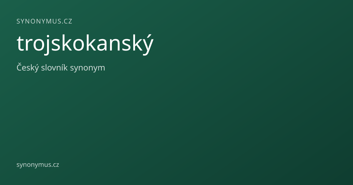 Náhled odkazu: trojskokanský