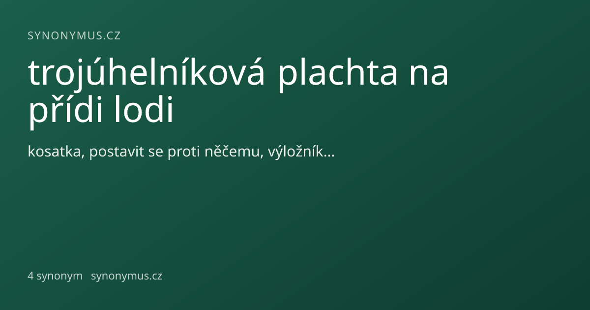 Náhled odkazu: trojúhelníková plachta na přídi lodi