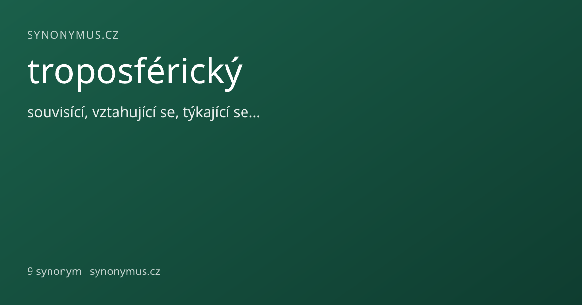 Náhled odkazu: troposférický