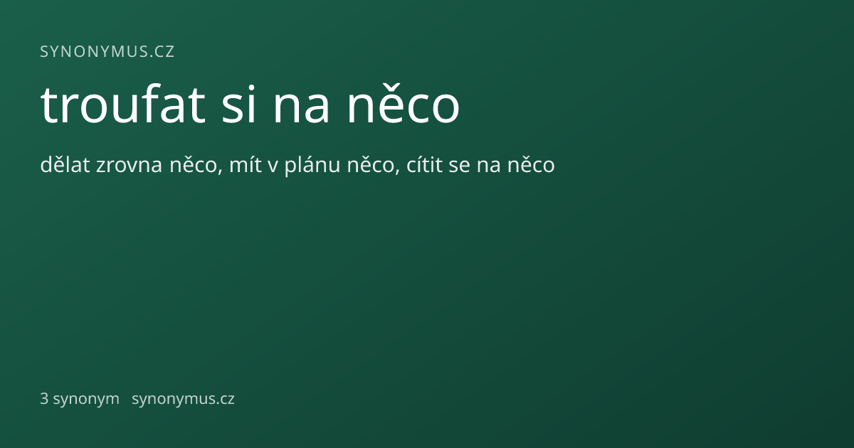 Náhled odkazu: troufat si na něco