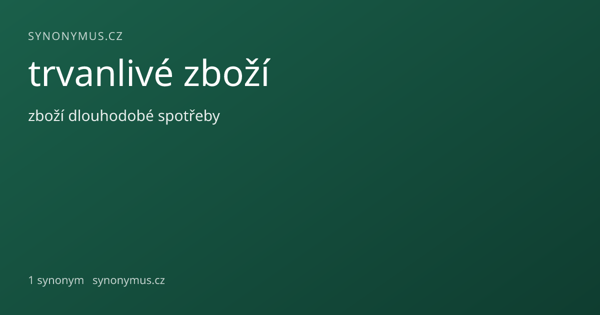Náhled odkazu: trvanlivé zboží